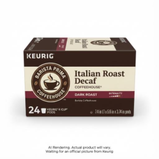 Café Barista Prima Coffeehouse? Portion Unique - Bapr Kcup Italian Rst Dcf 24Ct Ca