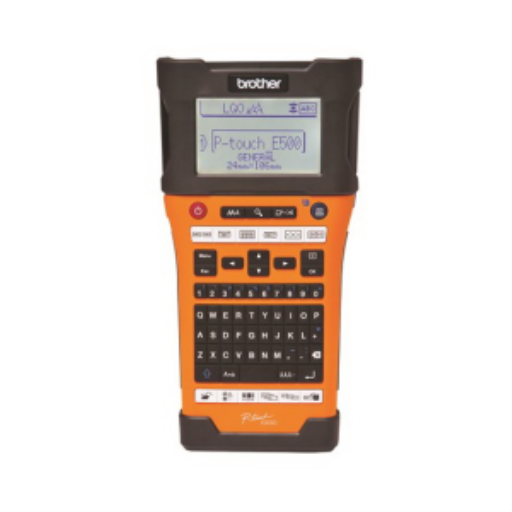 Brother PT-E500VP Advanced Industrial Handheld Labeller with Computer Connectivity (USB)