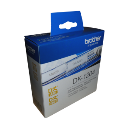 Étiquettes papier polyvalentes Brother DK-1204 (400 étiquettes) - 0,66" x 2,1" (17 mm x 54,3 mm)