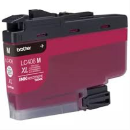 Cartouche d'encre magenta haute capacité Brother Genuine LC406XLMS