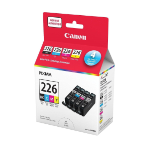 Pack économique d'encres CLI-226 Noir/Cyan/Magenta/Jaune