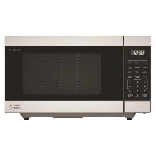 Four micro-ondes de comptoir Sharp SMC1174KSC Carousel avec technologie onduleur - 1,1 pi³ 1100W acier inoxydable