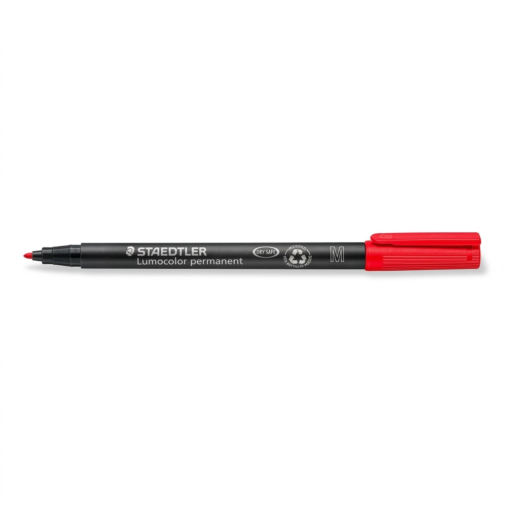 Staedtler Marker Lumocolor Medium Permanent Red