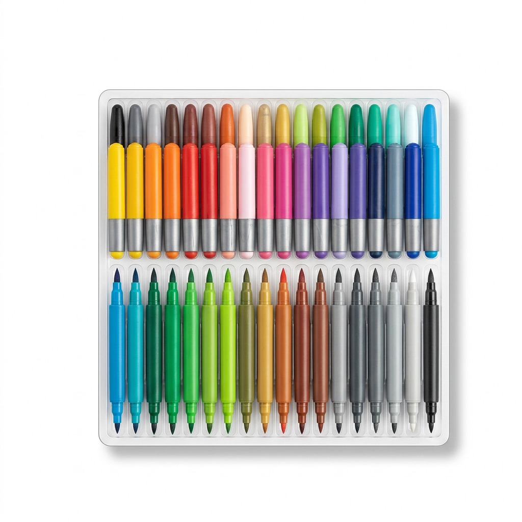 Staedtler Double-Ended Watercolour Brush Pen 72-Pack