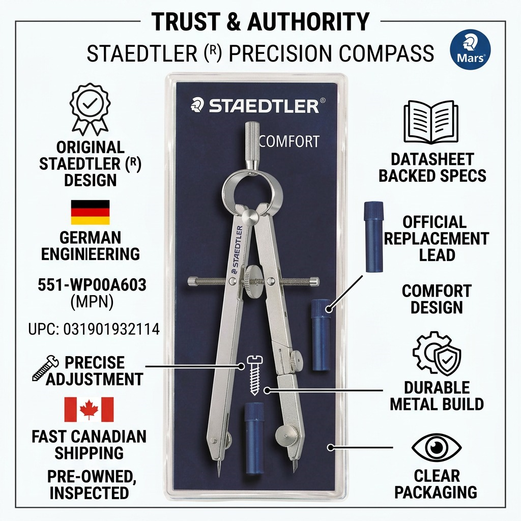 Staedtler Compass 6-inch Bow with Lead