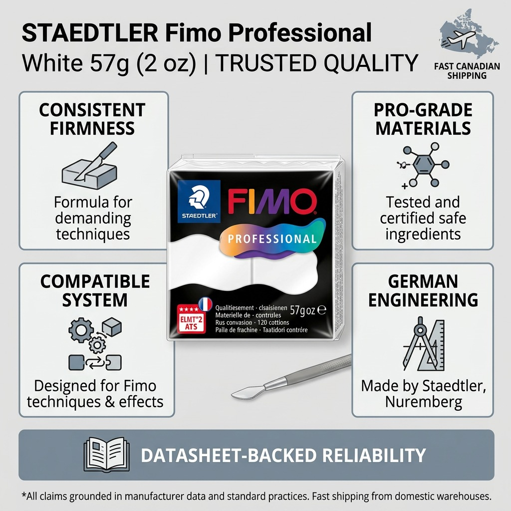 Staedtler Modelling Clay Fimo Professional White 57g (2 oz)
