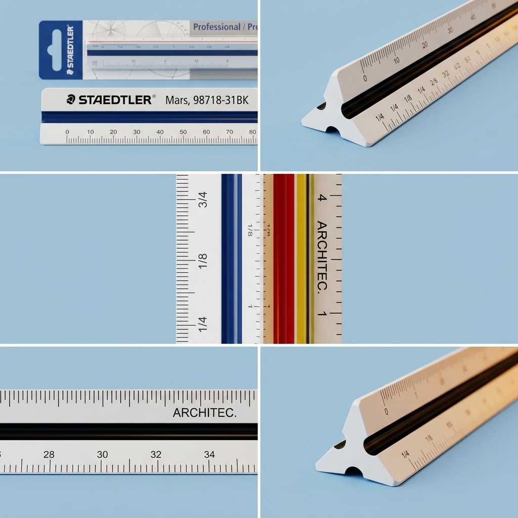Staedtler Triangular Ruler Architec 12-inch