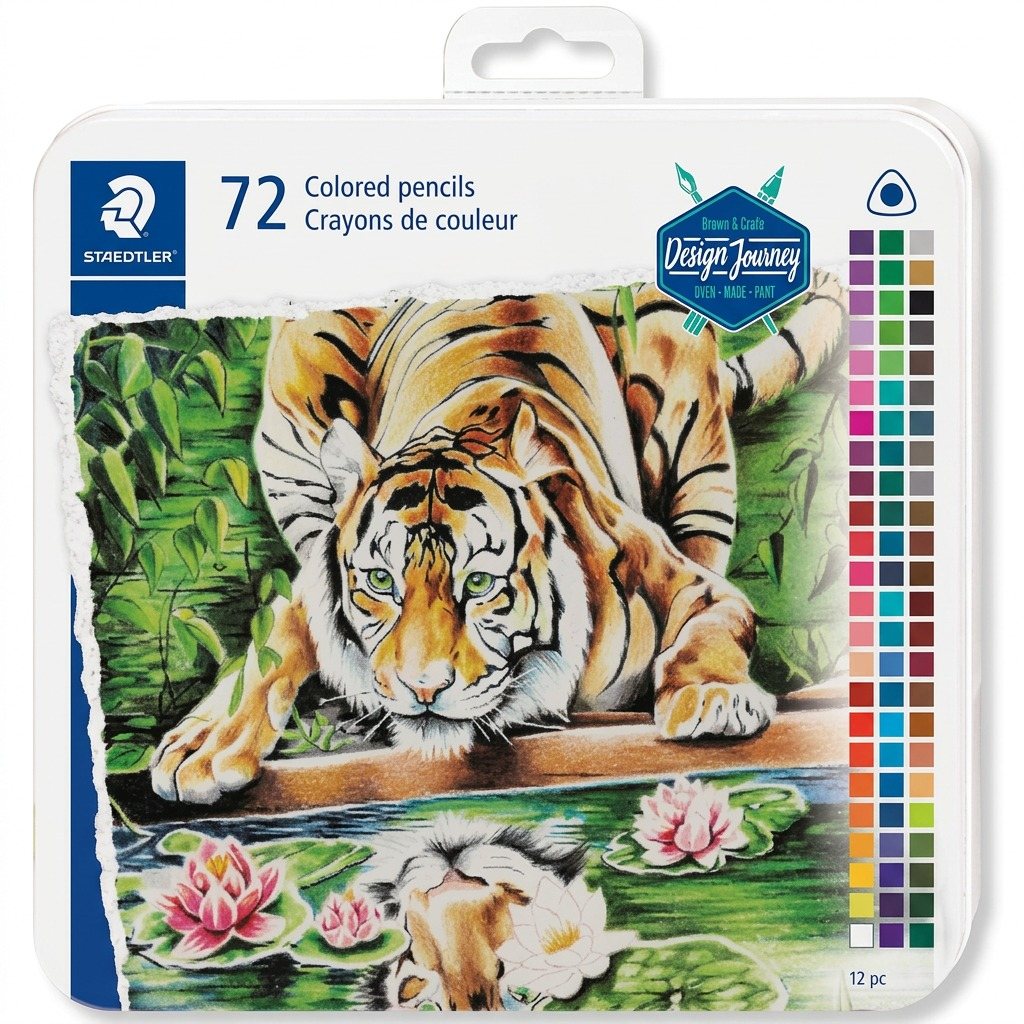 Staedtler Coloured Pencil Triangular 3mm, 72-Pack, FSC 100%