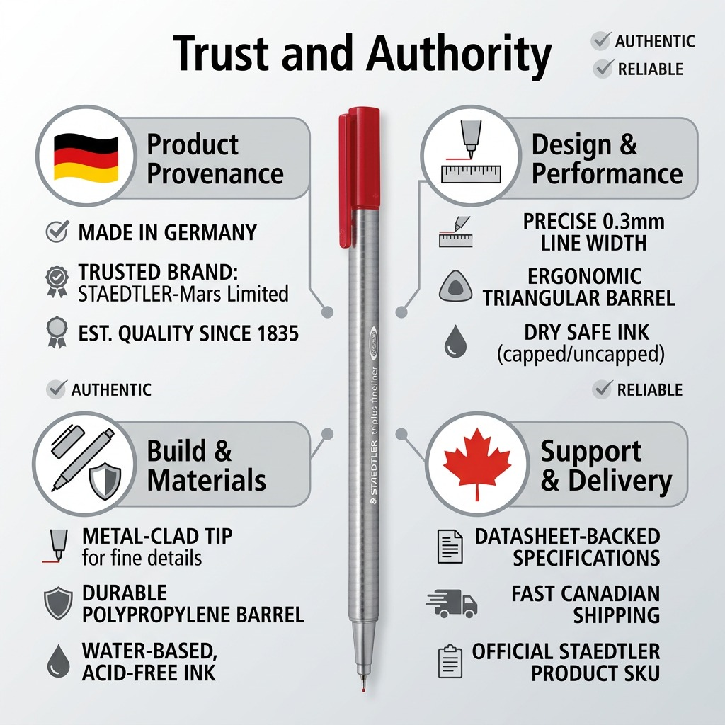 Staedtler Marker Triplus 0.3mm Red