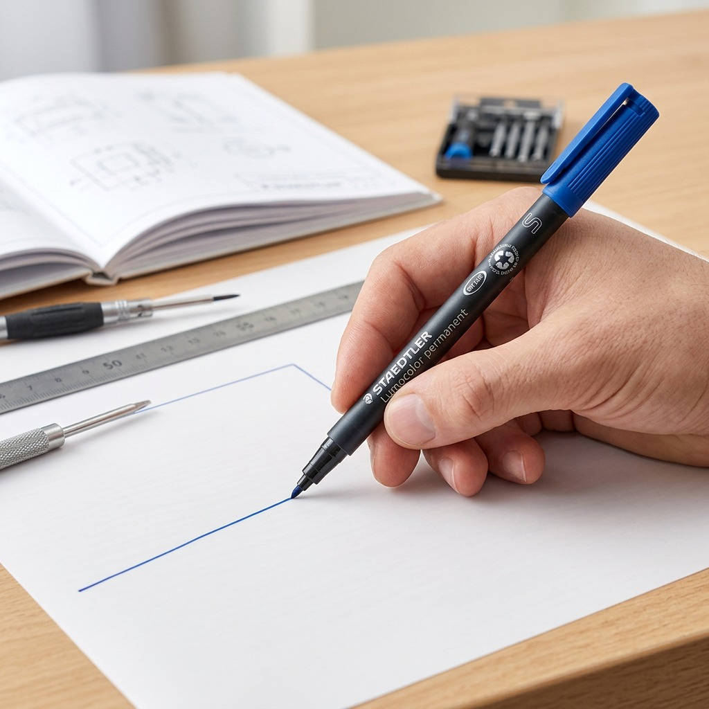 Staedtler Marker Lumocolor Xfine Permanent Blue