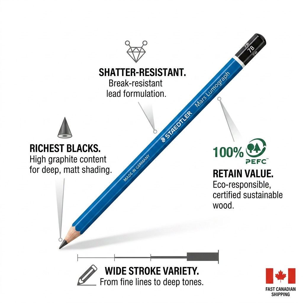 Staedtler Pencil Mars Lumograph 7B 100% PEFC
