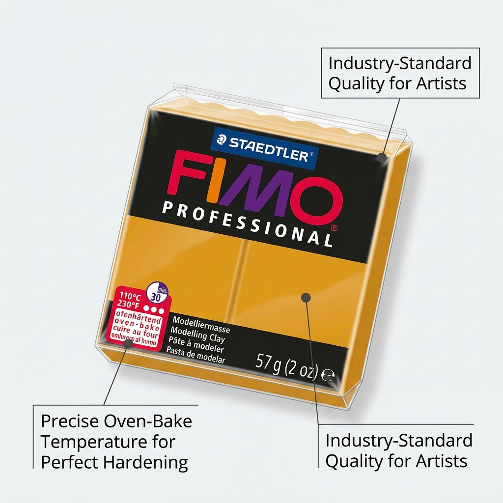 Staedtler Modelling Clay Fimo Professional Ochre 57g (2 oz)