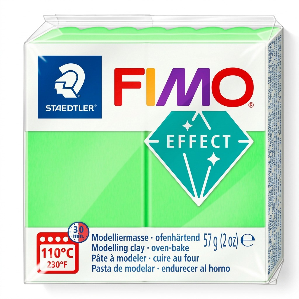Staedtler Modelling Clay Fimo Effect Neon Green 57g (2 oz)