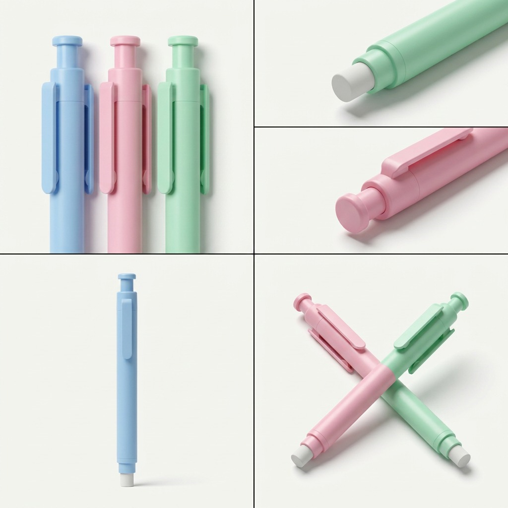 Staedtler Retractable Stick Eraser, Assorted Colors, Bk3