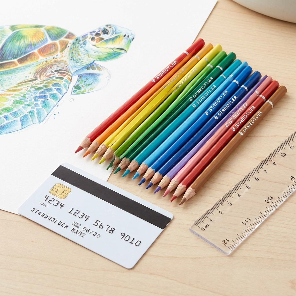Staedtler Triangular Watercolour Pencils 3mm, 12-Pack FSC 100%
