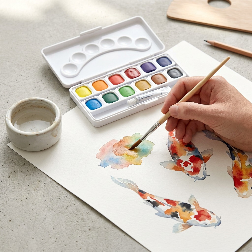 Staedtler Watercolour Paint Assorted + Brus
