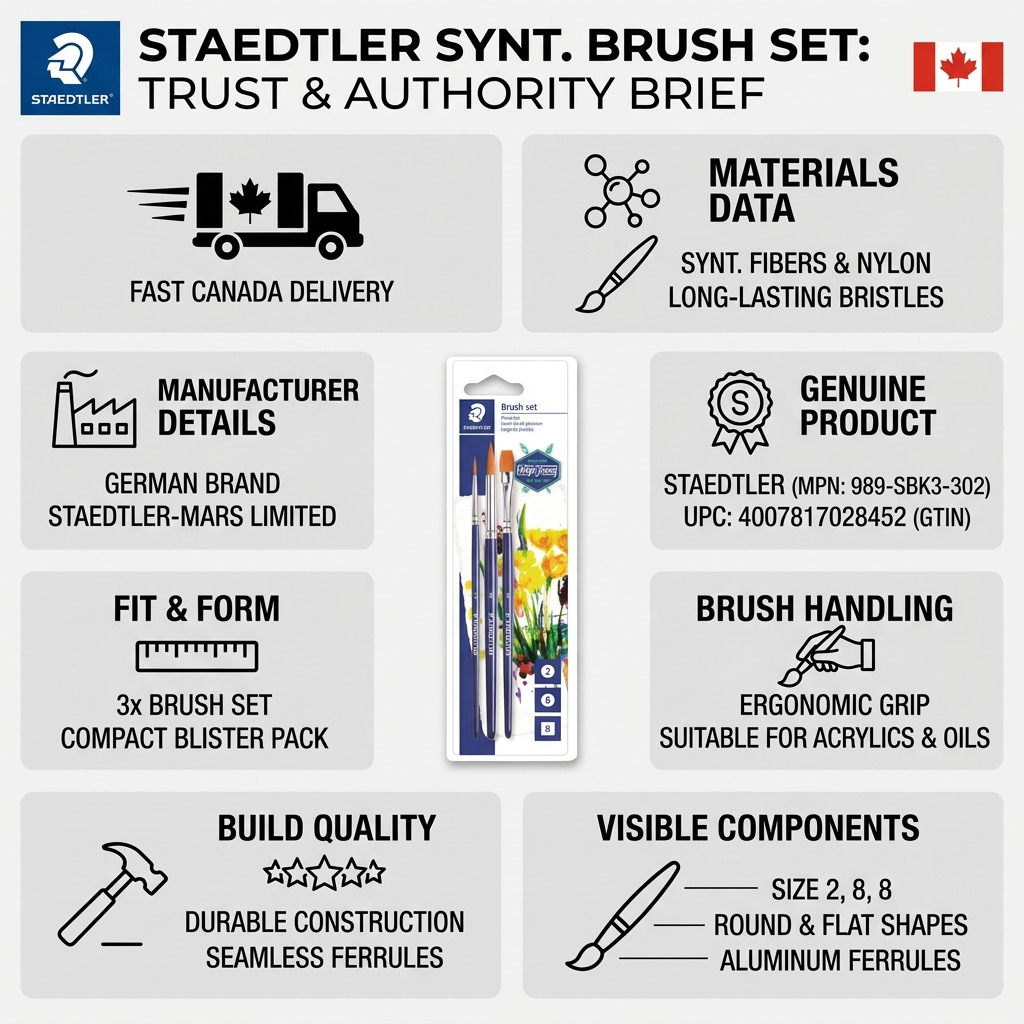 Staedtler Brushes Synt Set OF 3x
