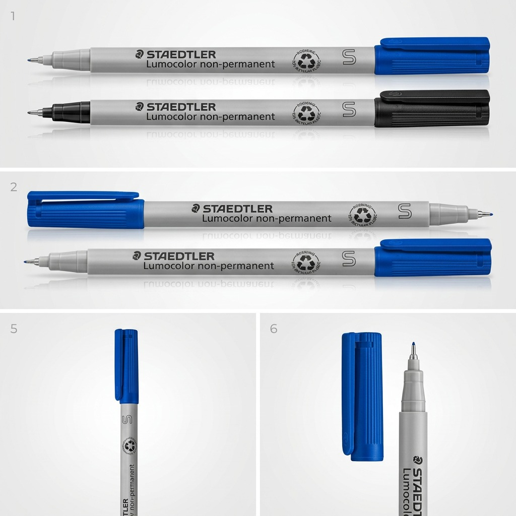 Staedtler Lumocolor Extra Fine Permanent Blue Marker