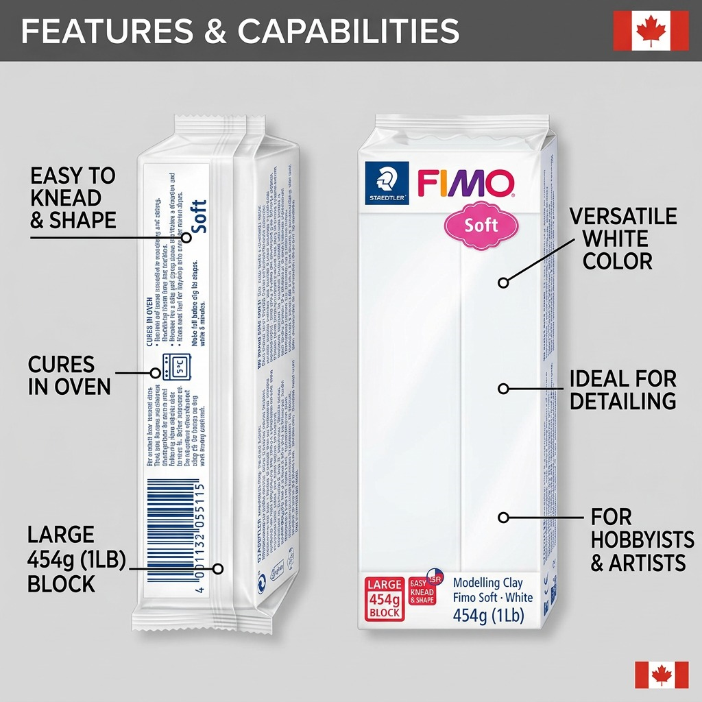Staedtler Modelling Clay Fimo Soft 454g (1lb) White