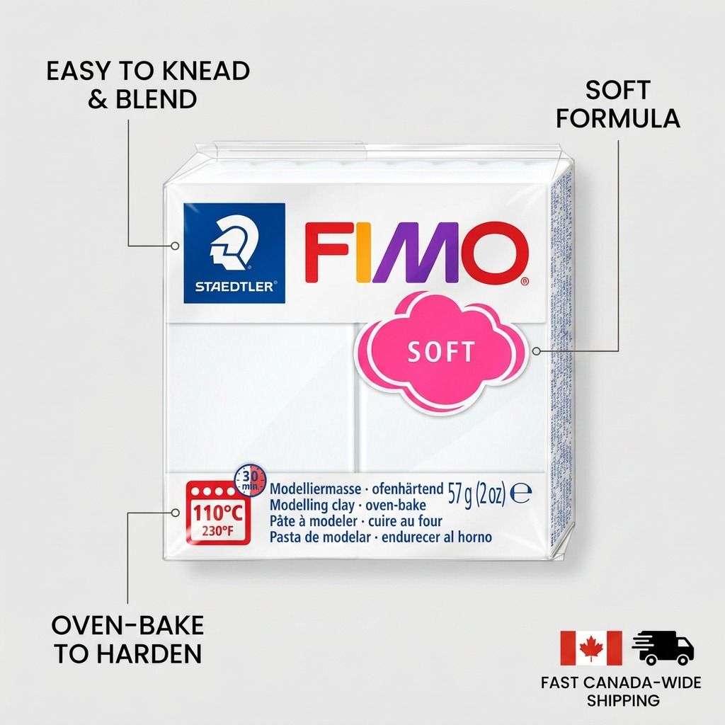 Staedtler Modelling Clay Fimo Soft White 57g (2 oz)