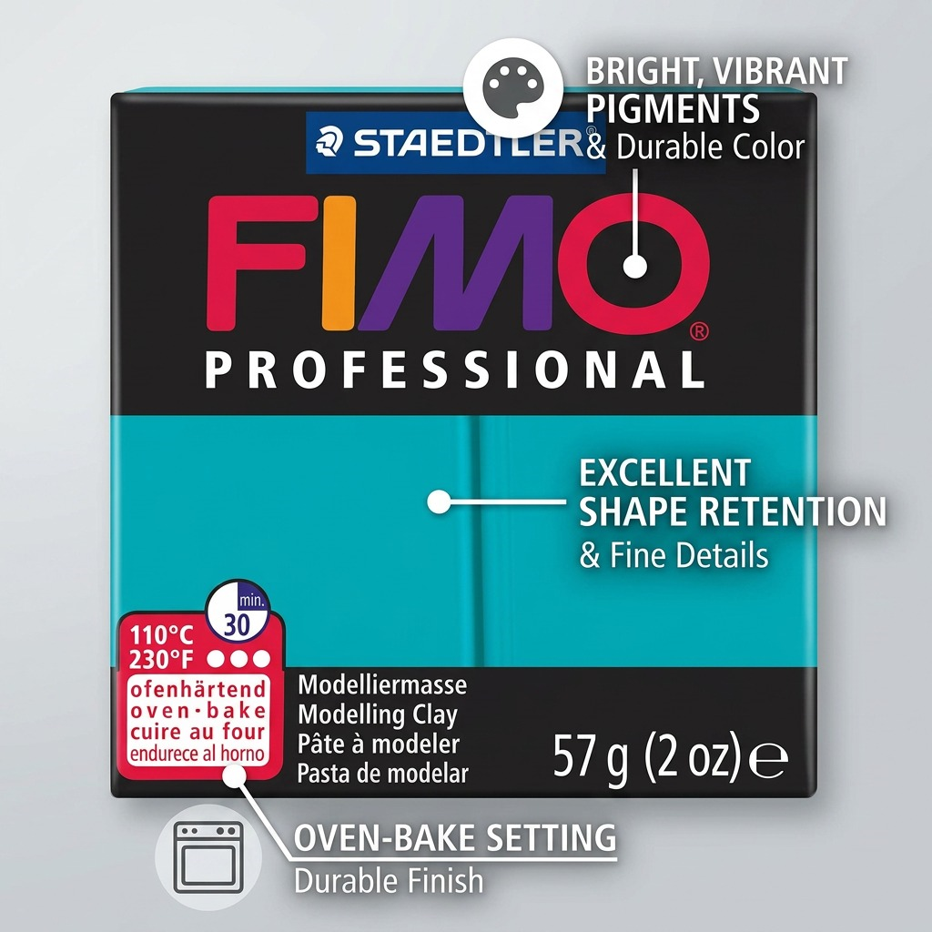 Staedtler Modelling Clay Fimo Professional Turquoise 57g (2 oz)