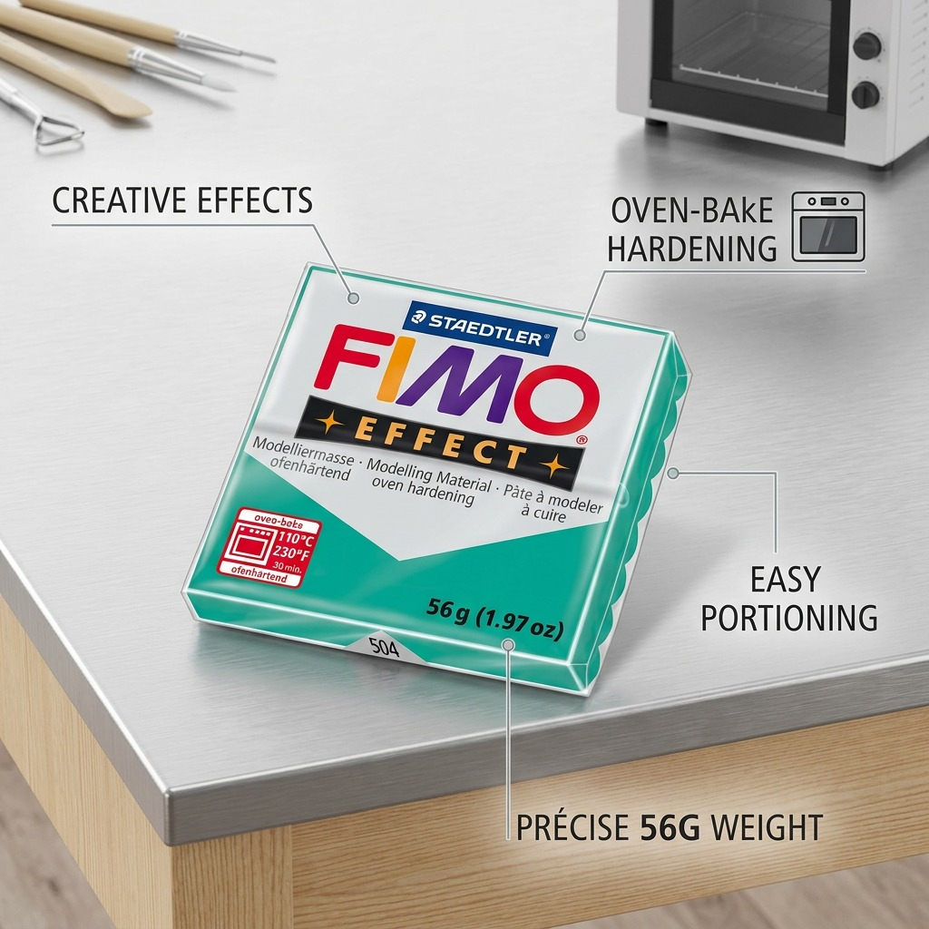 Staedtler Modelling Clay Fimo Effect Green 57g (2 oz)