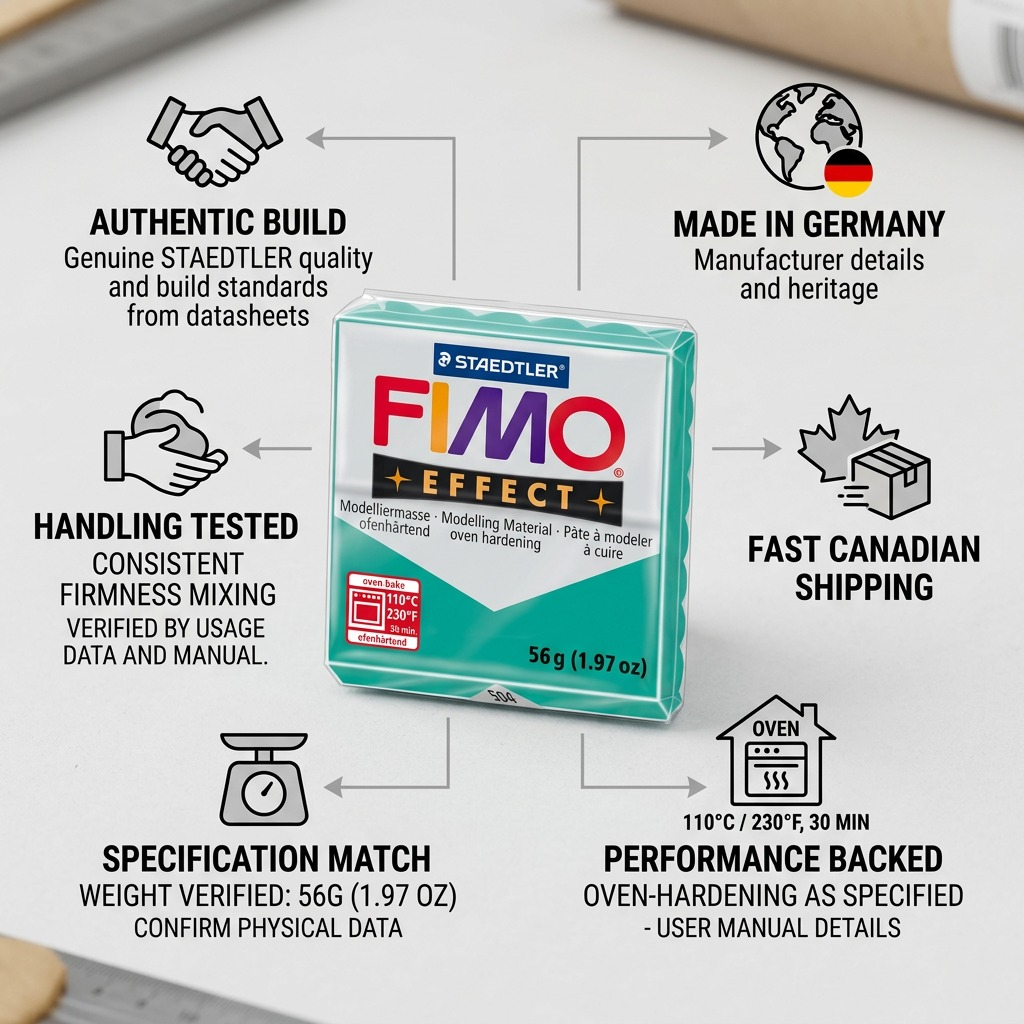 Staedtler Modelling Clay Fimo Effect Green 57g (2 oz)