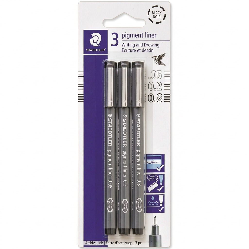 Staedtler Pigment Liner (005, 02, 08)