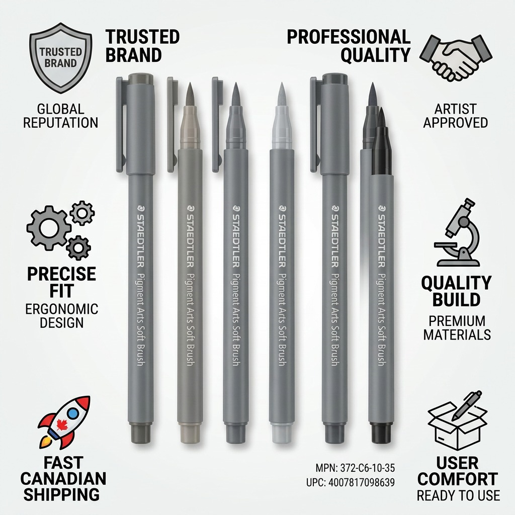 Staedtler Pigment Arts Soft Brush Grey Colours