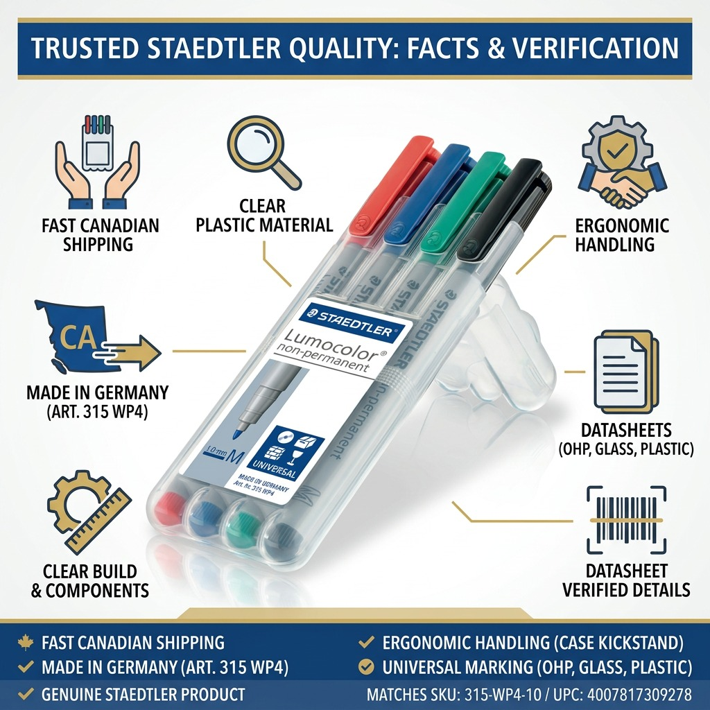 Staedtler Marker Lumocolor Medium Washable