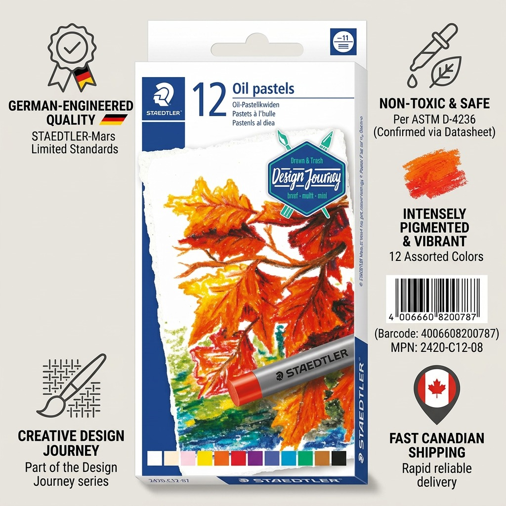 Staedtler Oil Pastels Assorted 12/ST