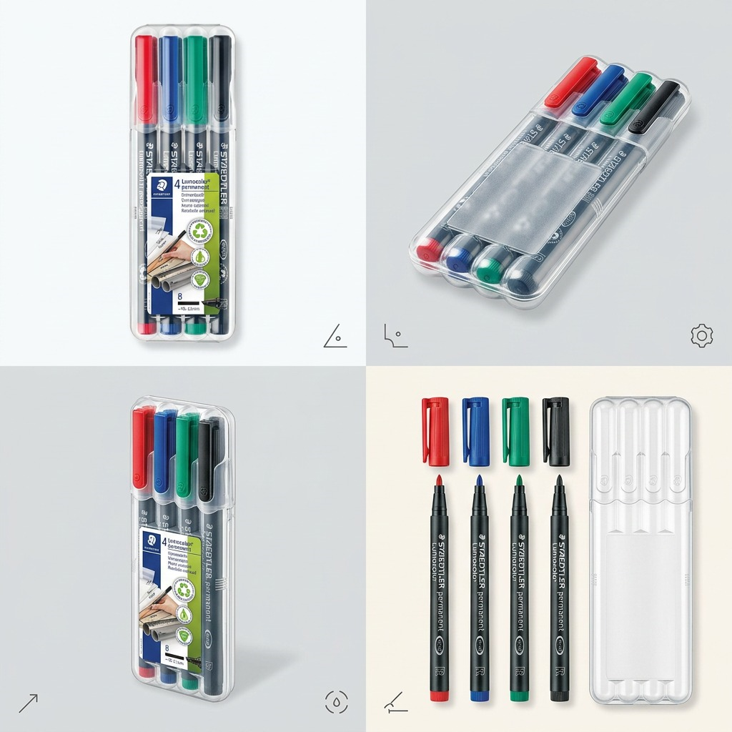 Staedtler Universal Pen Lumocolor Permanent B 4-Pack