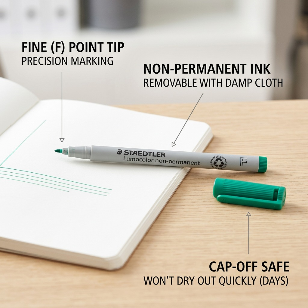 Staedtler Marker Lumocolor Water-Based Fine Green