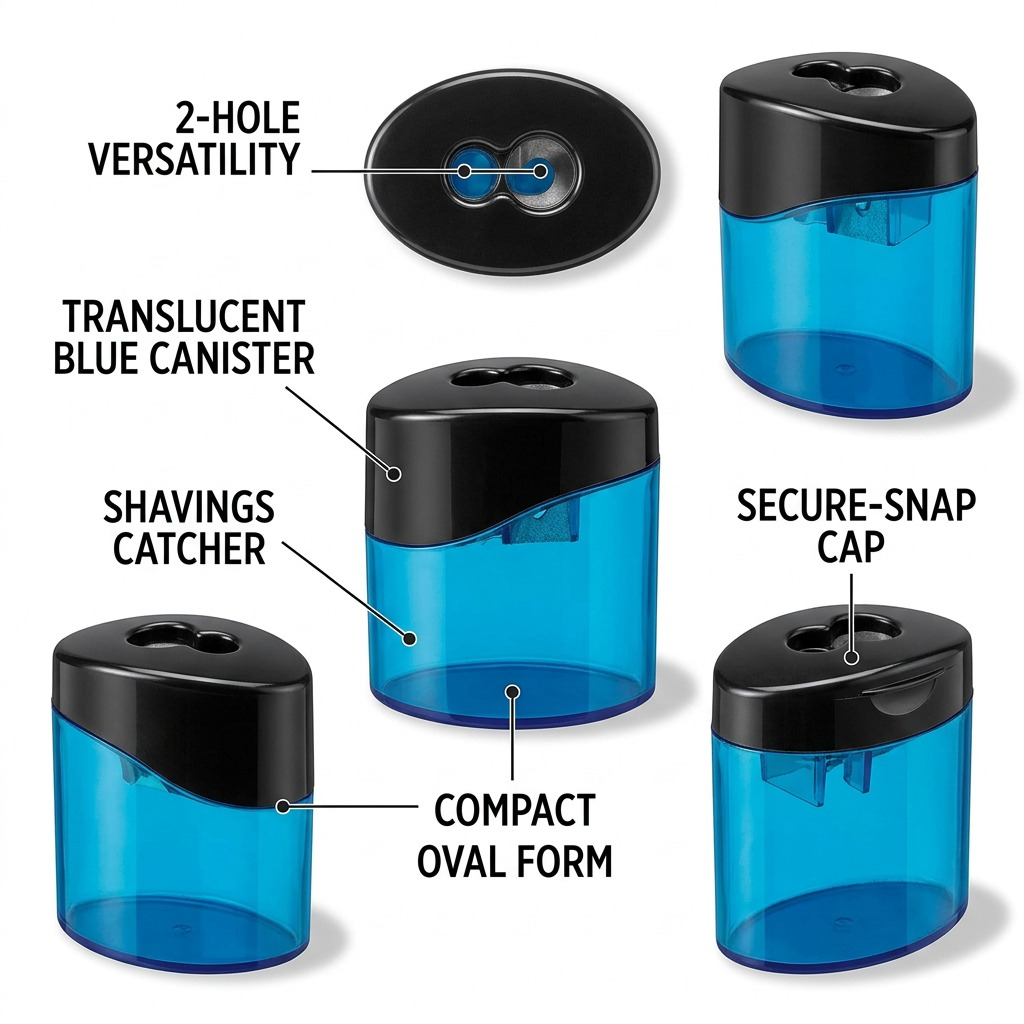 Staedtler Sharpener Oval 2H Ass