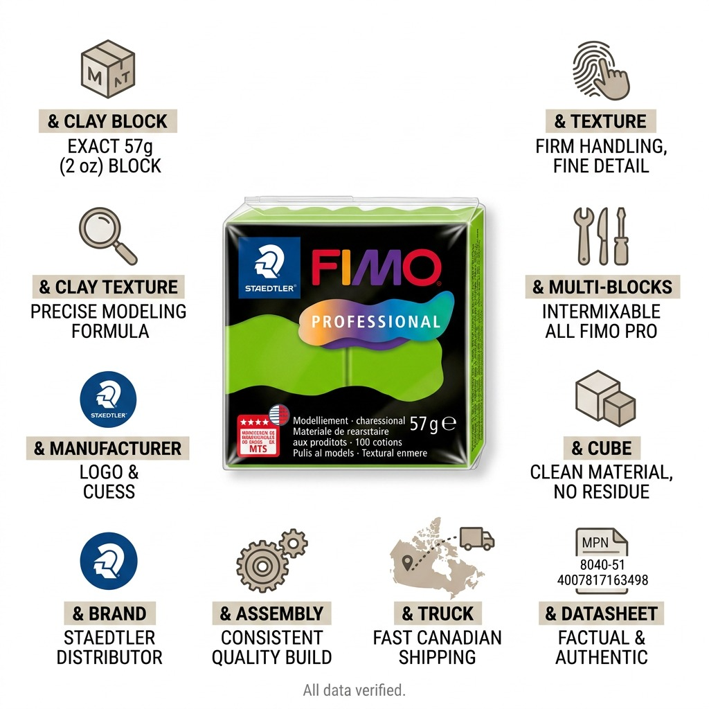 Staedtler Modelling Clay Fimo Professional Light Green 57g (2 oz)