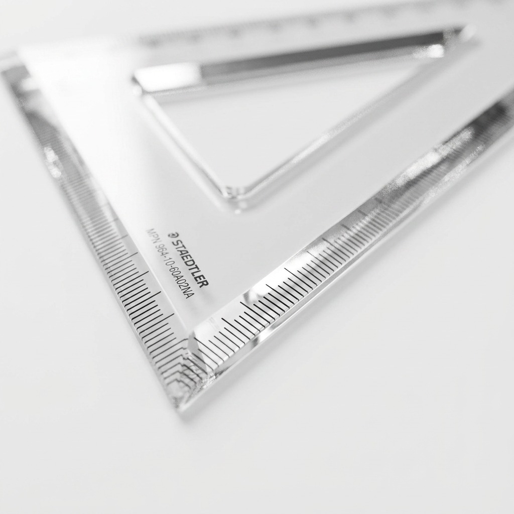 Staedtler Set Square Clr. Acryl 10-inch 30/60 Hp