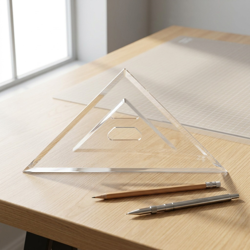 Staedtler Set Square Clear Acryl 12-inch 45/90