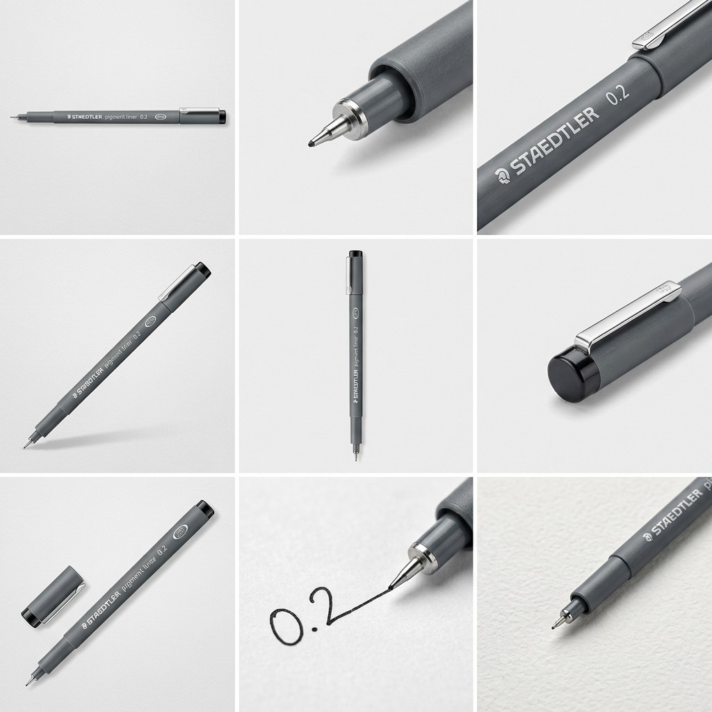 Staedtler Fineliner Pigment Liner 0.2mm Black