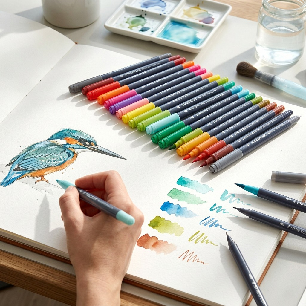 Staedtler Double-ended Watercol. Brush 18-Pack