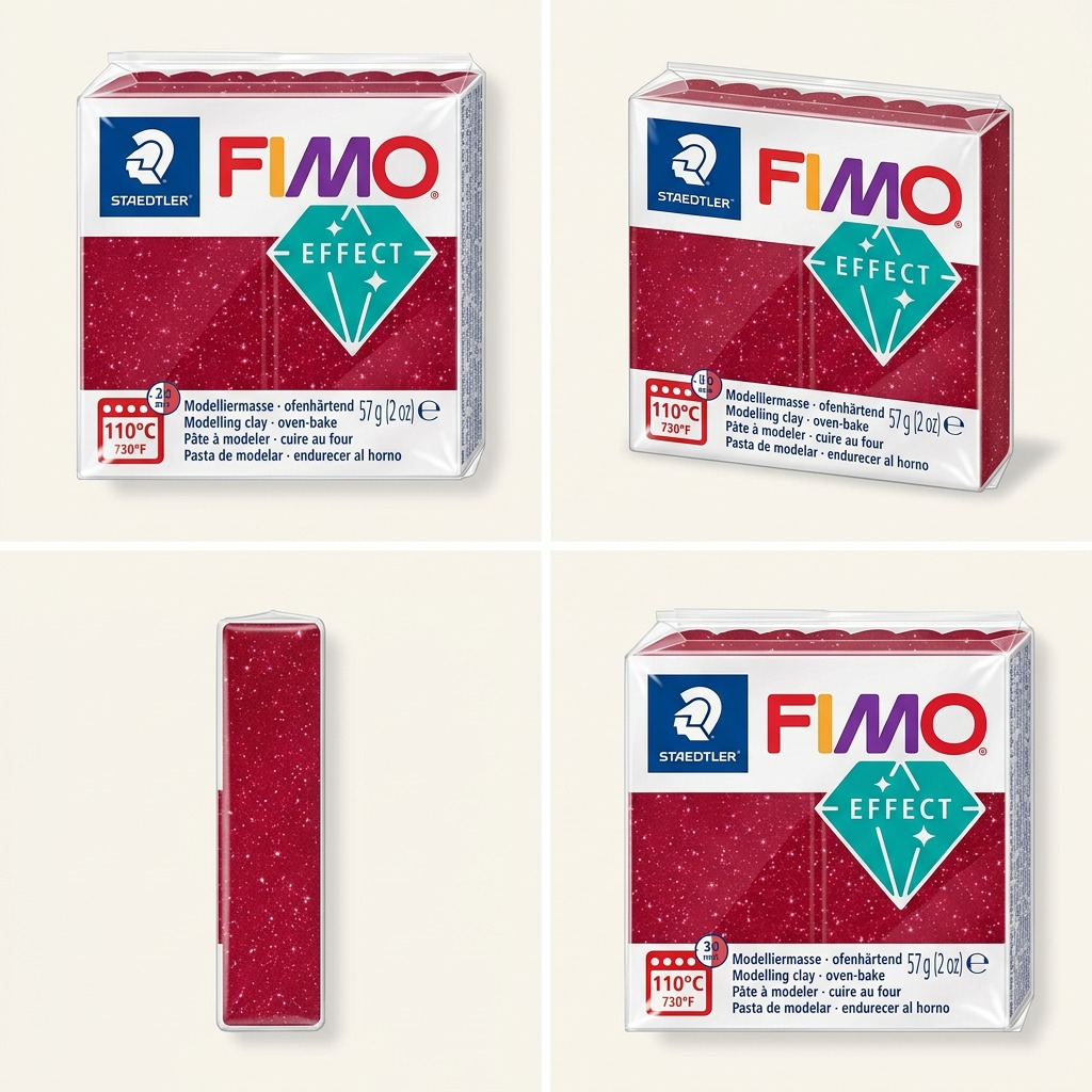 Staedtler Modelling Clay Fimo Effect Galaxy Red 57g (2 oz)