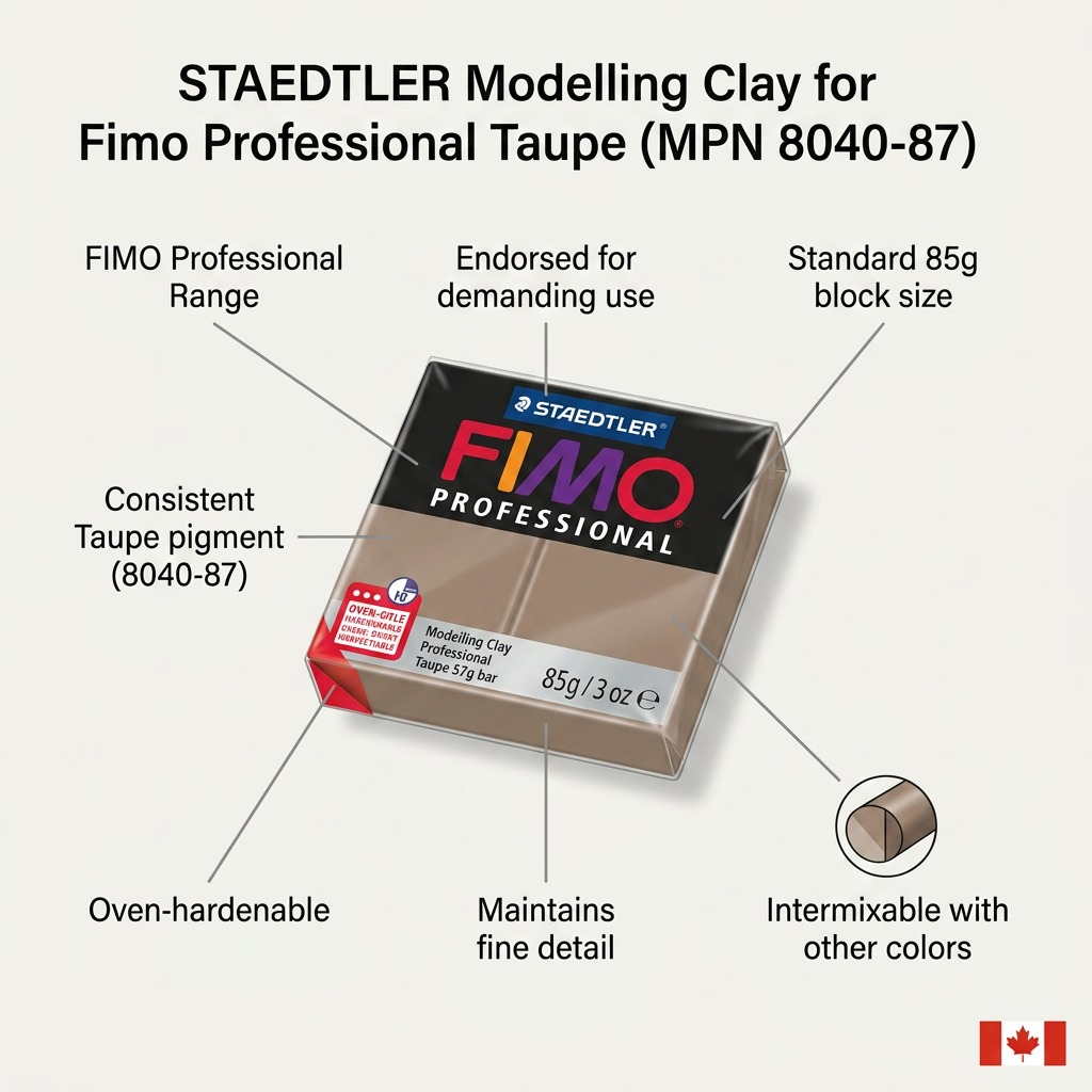 Staedtler Modelling Clay Fimo Professional Taupe 57g (2 oz)