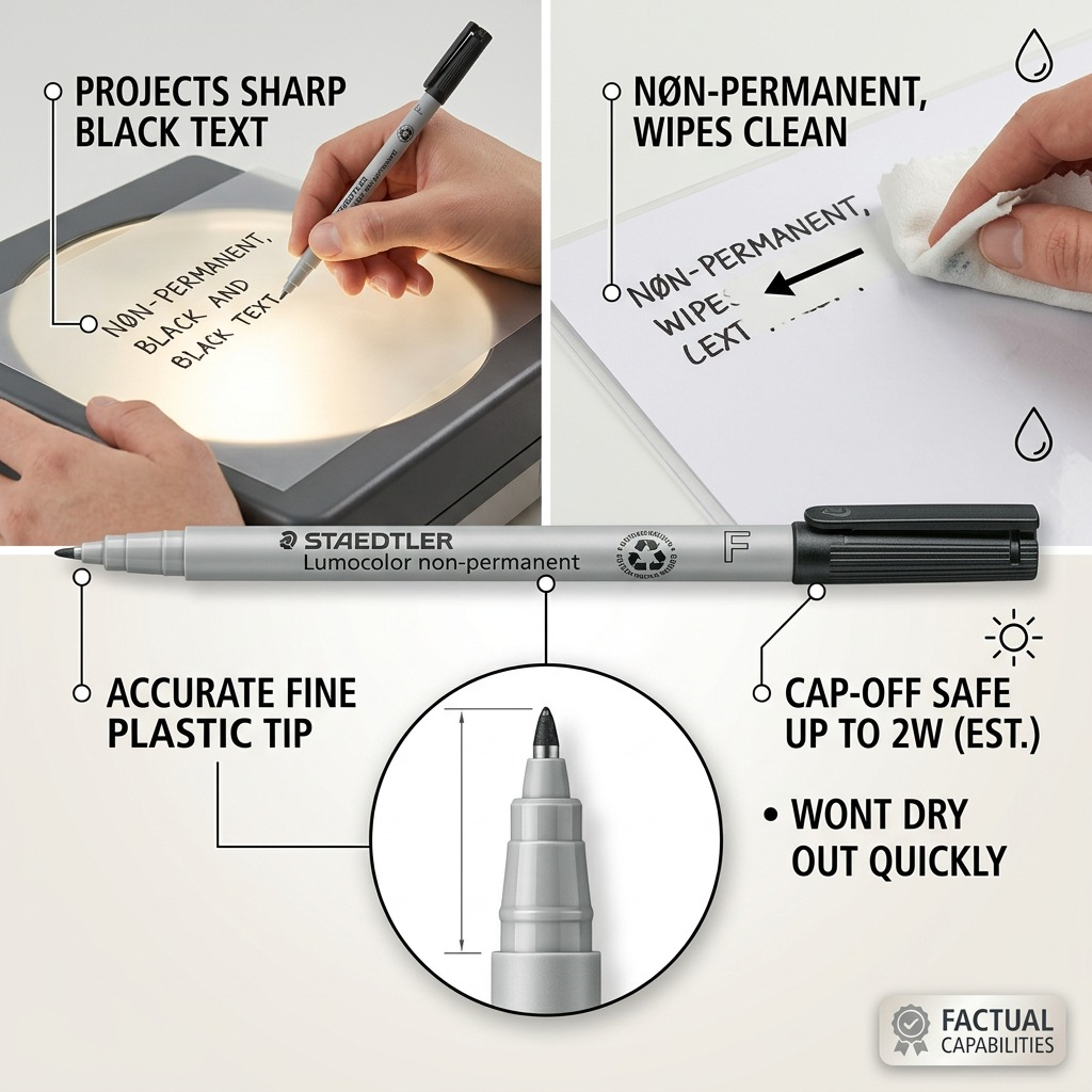 Staedtler Marker Lumocolor Water-Based Fine Black