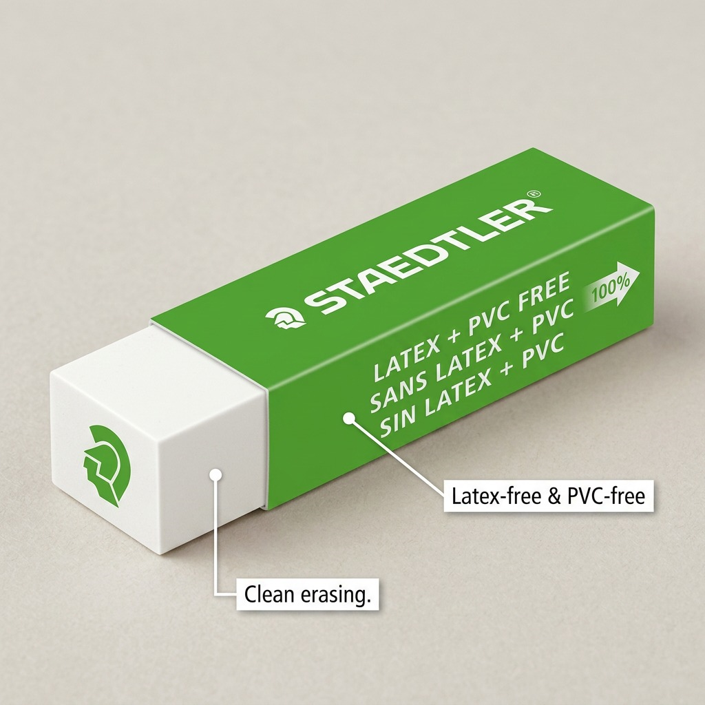 Staedtler Eraser White with Marshead Green
