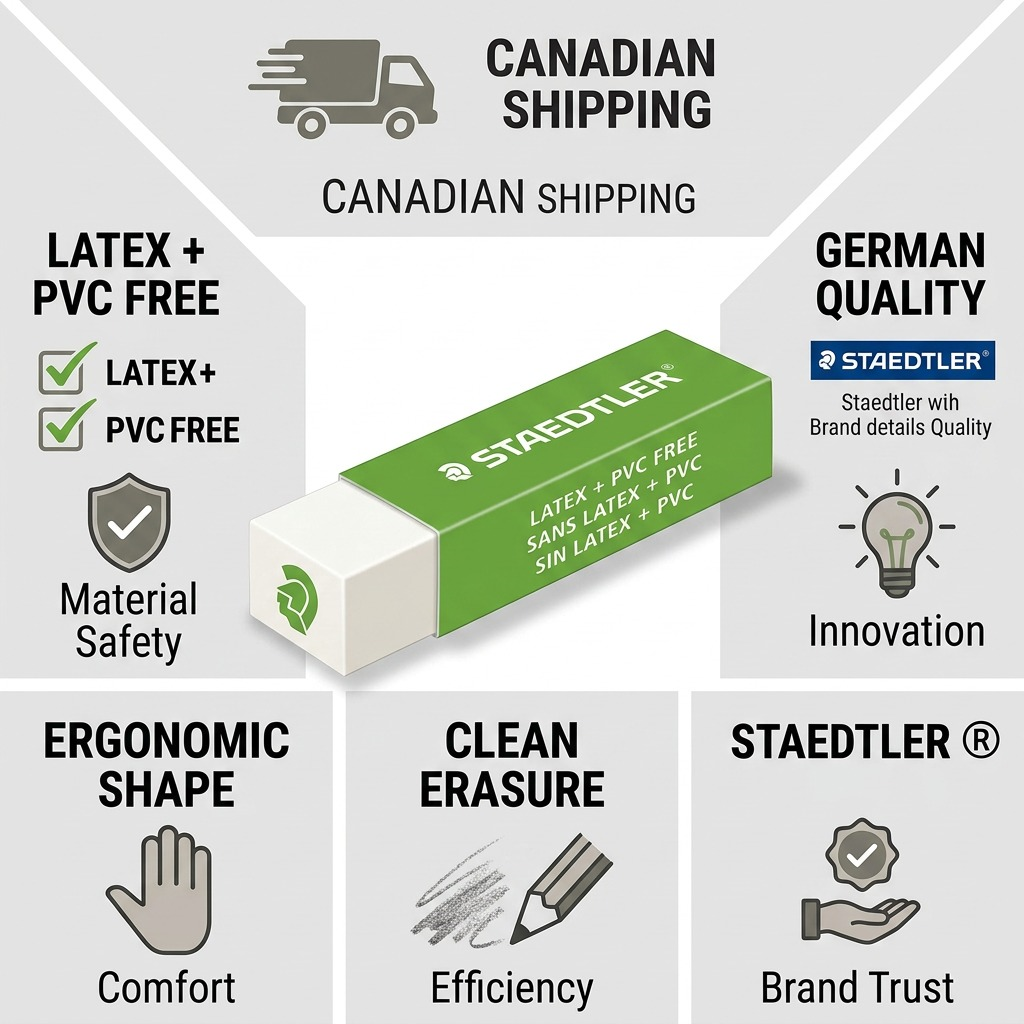 Staedtler Eraser White with Marshead Green