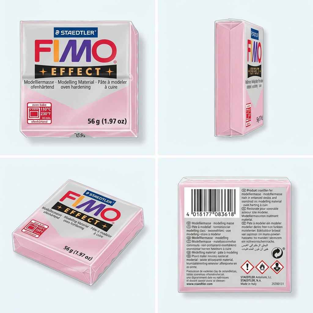 Staedtler Modelling Clay Fimo Effect Rose Quartz 57g (2 oz)