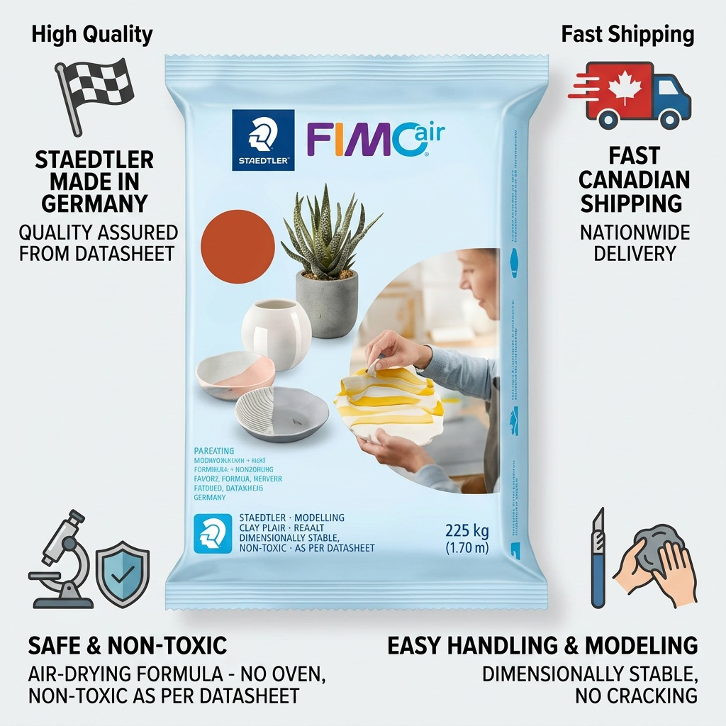 Staedtler Modelling Clay Fimoair 1kg Terracotta