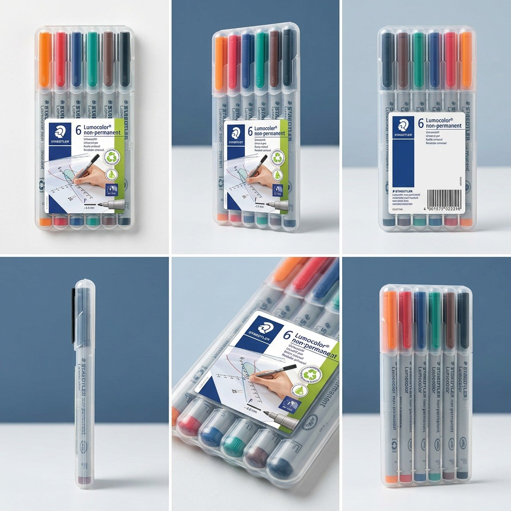 Staedtler Universal Pen Lumocolor Non-p F 6-Pack