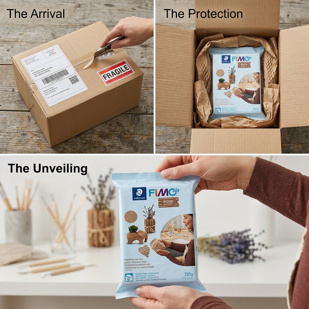 Staedtler Modelling Clay Fimoair Wood Effect 350g