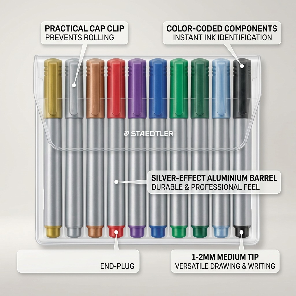 Staedtler Marker Metallic Pen 10-Pack 1-2 Mm