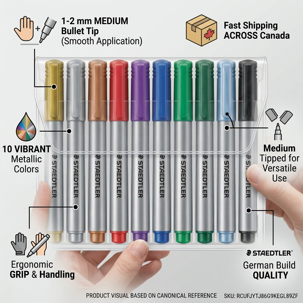 Staedtler Marker Metallic Pen 10-Pack 1-2 Mm
